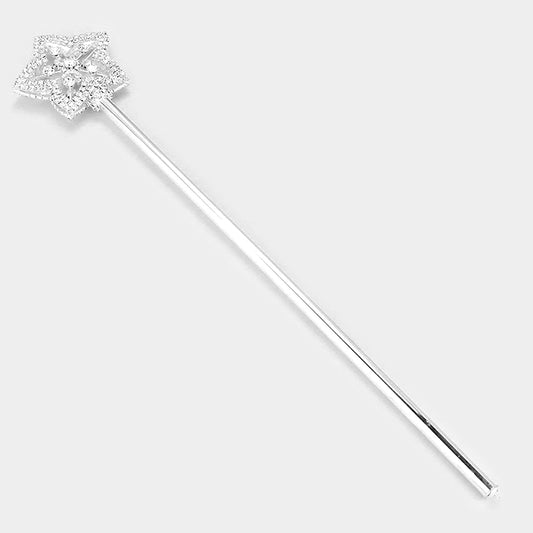 ST134 Cetro en forma de estrella con pavé de brillantes