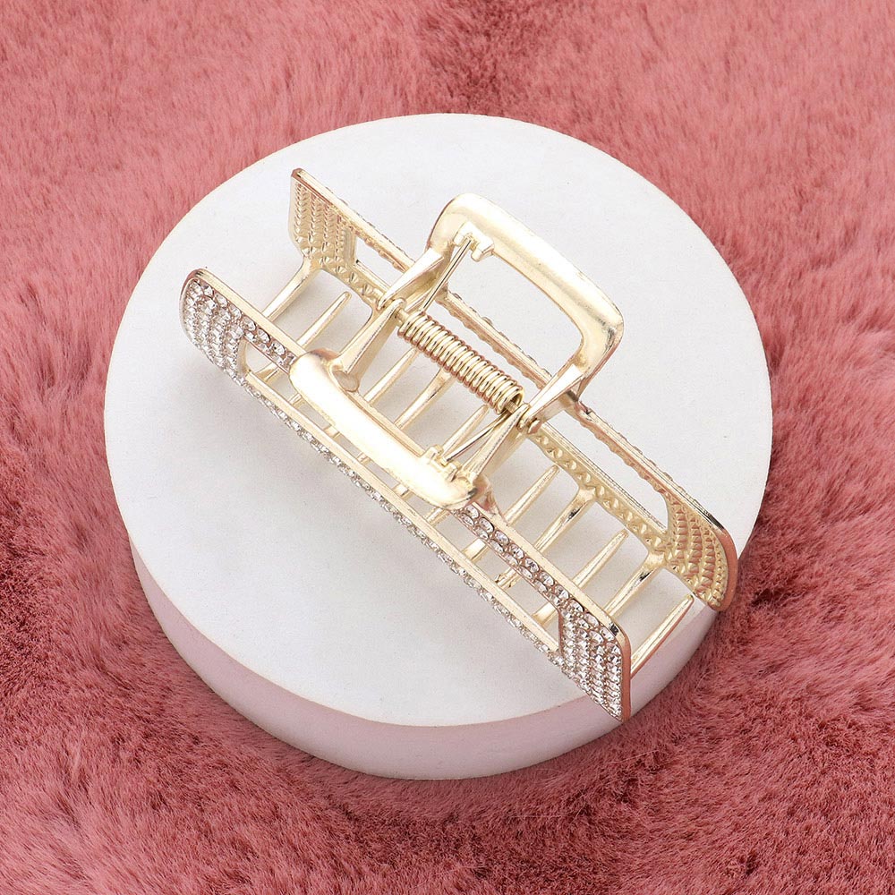 Piraña  para el cabello con detalles en diamantes de imitación