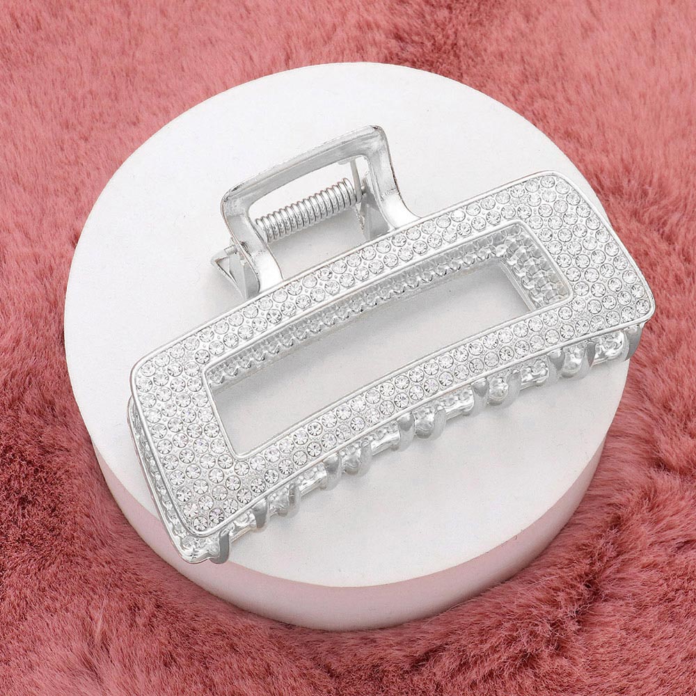 Piraña  para el cabello con detalles en diamantes de imitación