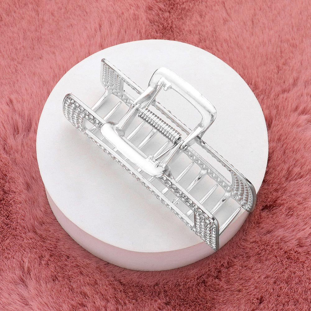 Piraña  para el cabello con detalles en diamantes de imitación