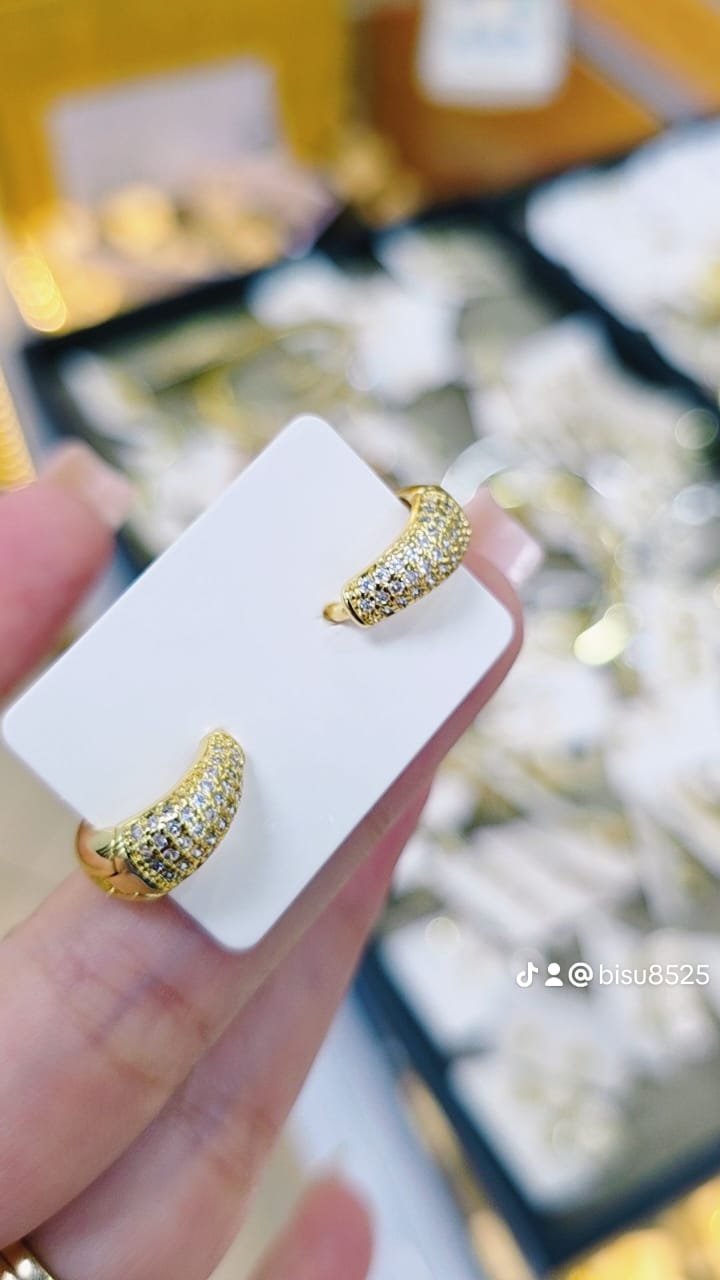 Aretes Hugues  con brillantes