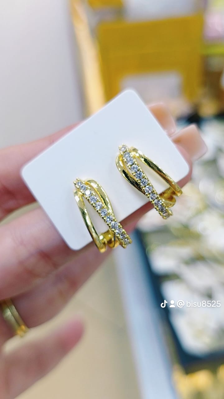 Aretes medio argolla
