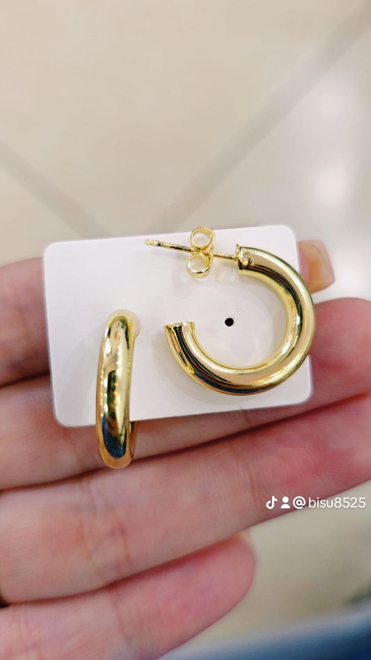 94960372 Aros en oro laminado 18k