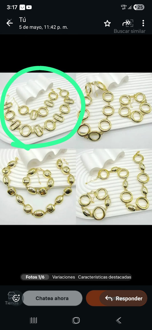 Set collar y pulsera