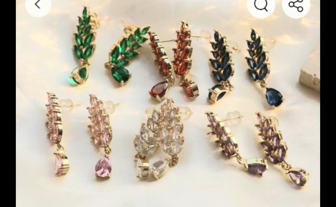 Aretes oro laminado 18k