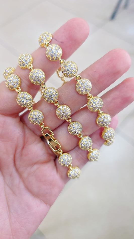 99907572 Pulsera círculos y zircones