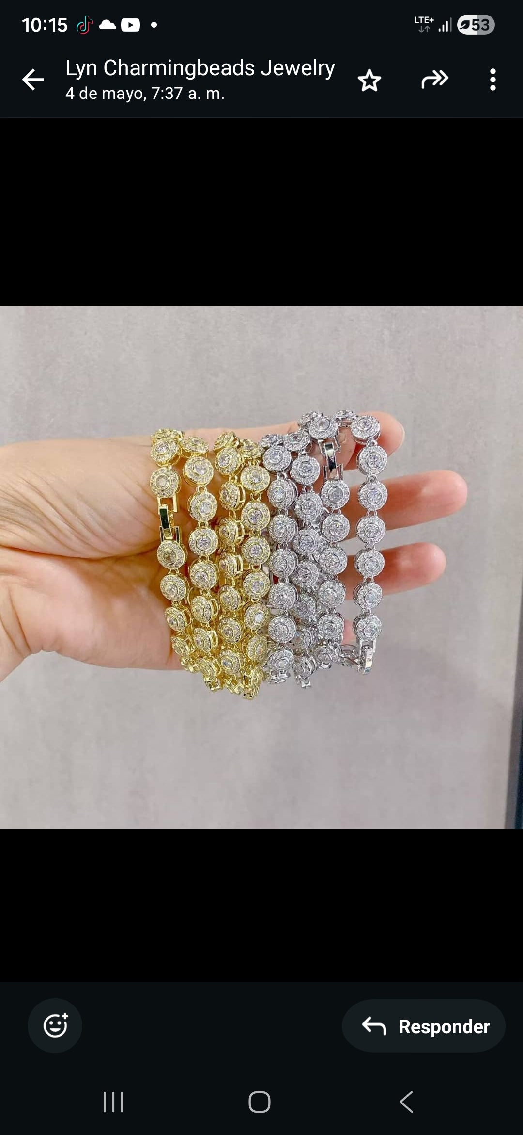 54641652 Pulsera círculos y zircones